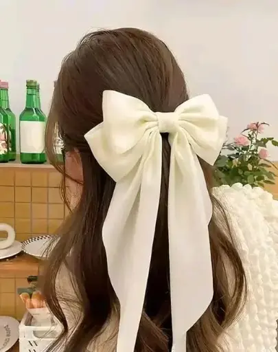 Big Size Cute Bow hair clip hair ribbon for women and girls